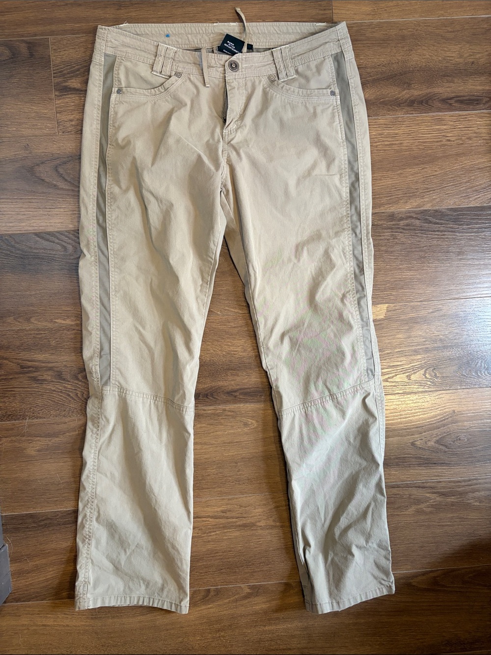 KÜHL Vintage Patina Dye hiking pants size 12 light brown/tan -so comfortable!
